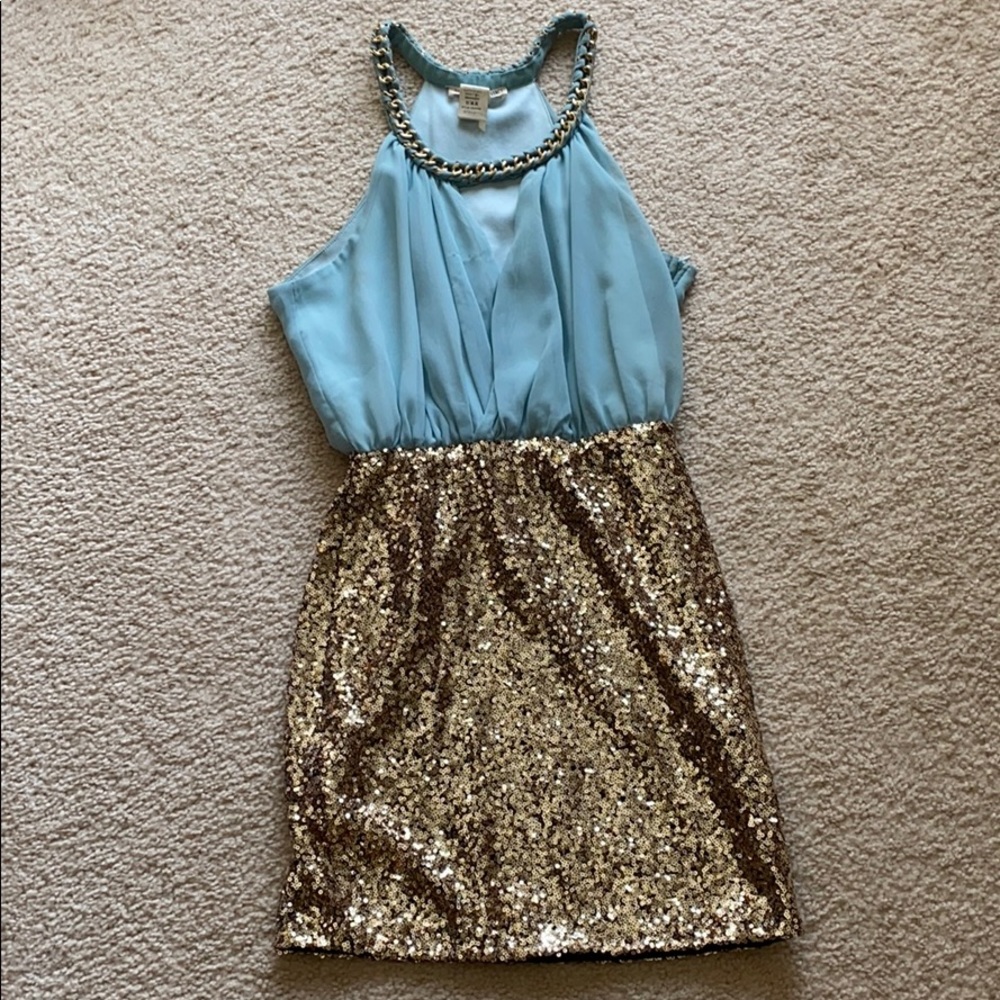 Blue & Gold Dress